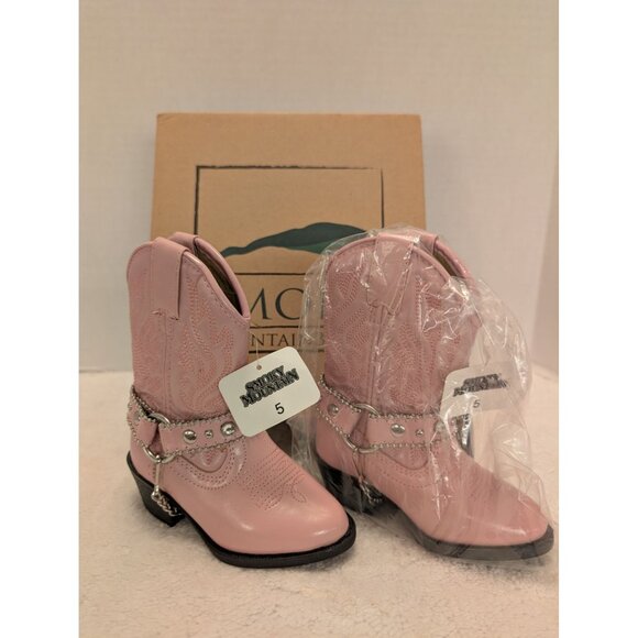 Smoky Mountain Pink Charleston Kids Toddler Cowboy Boots Size 5 Western Style - Picture 2 of 8